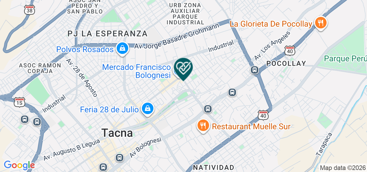 Mapa de Centro Dental Loayza