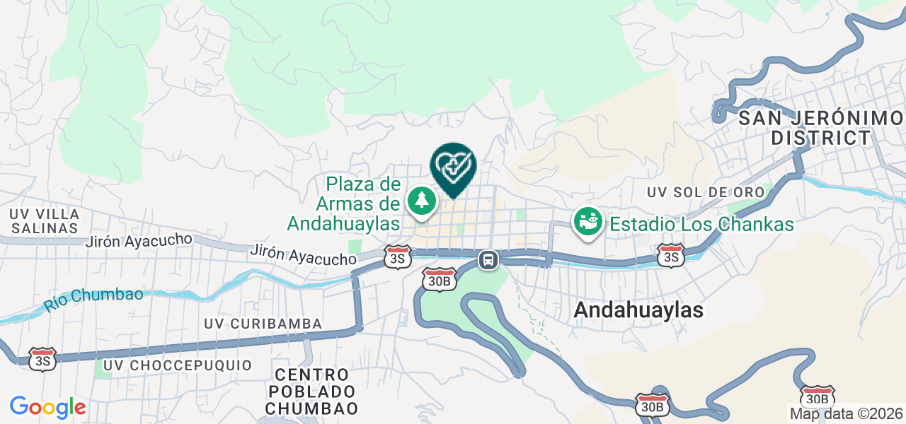 Mapa de Centro Oftamologico Vision Andahuaylas