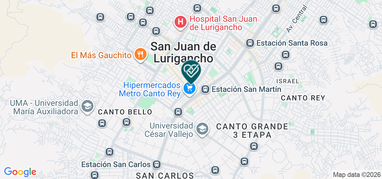 Mapa de Consultorio Dental Mujica