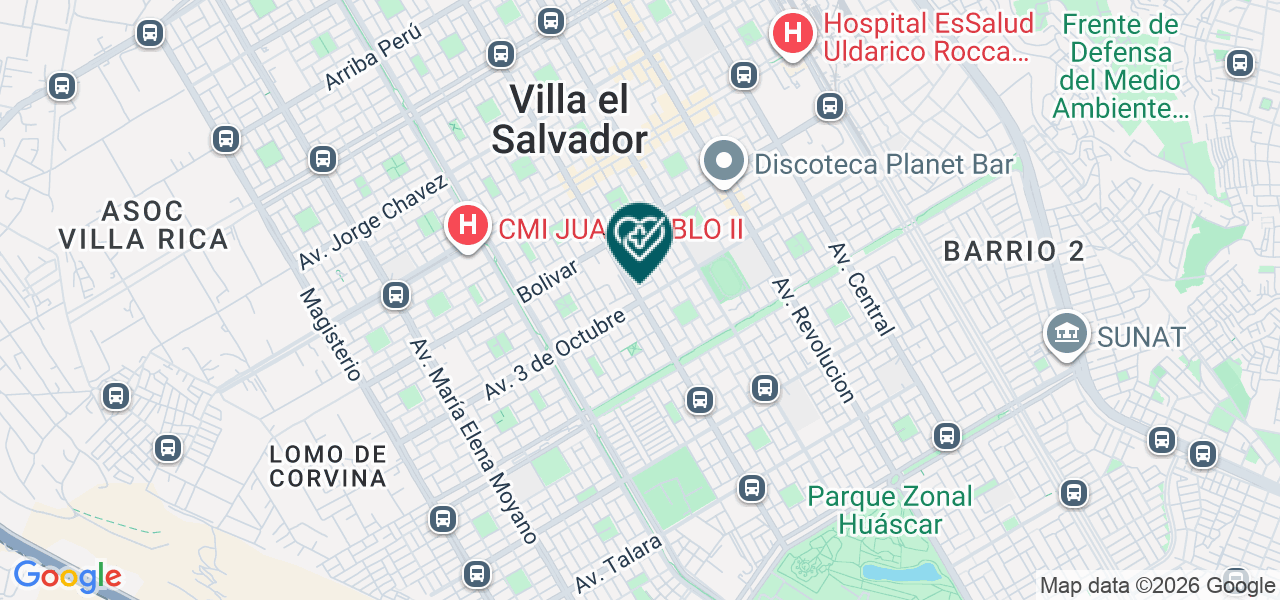 Mapa de Centro de Rehabilitación Infantil - Arie