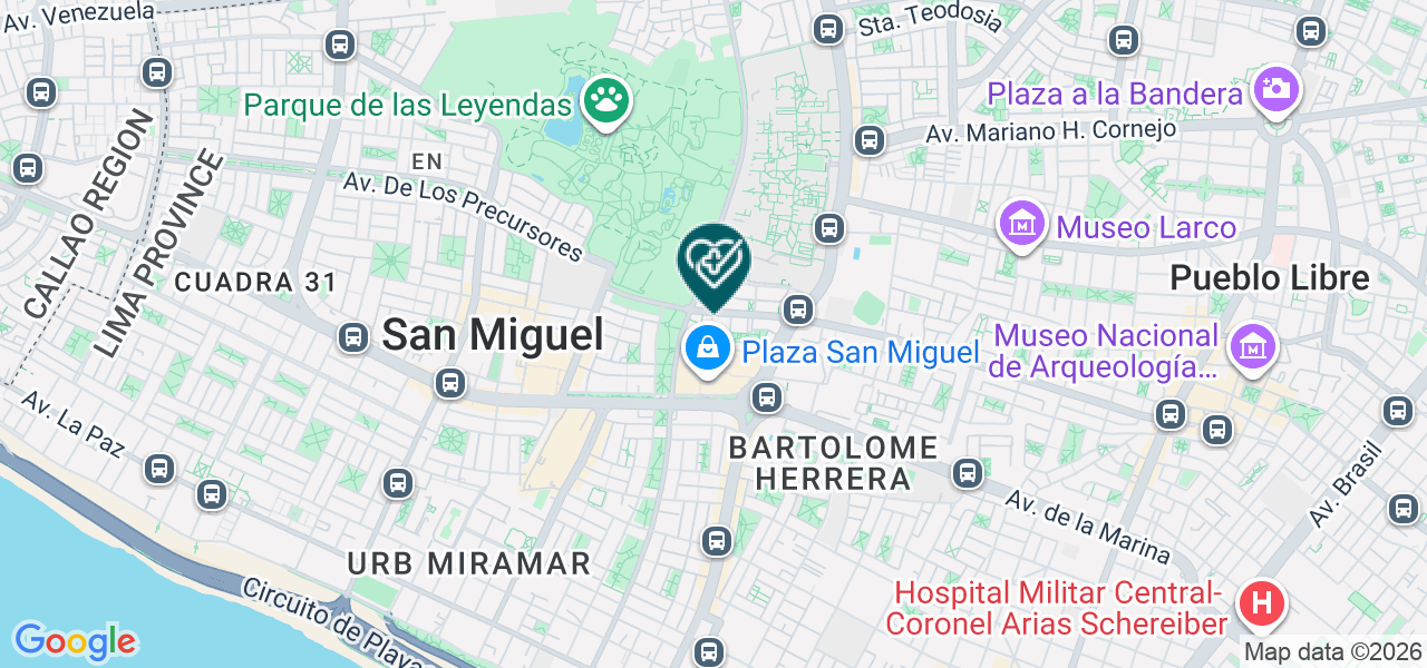 Mapa de Dental House Clinicas Odontologicas