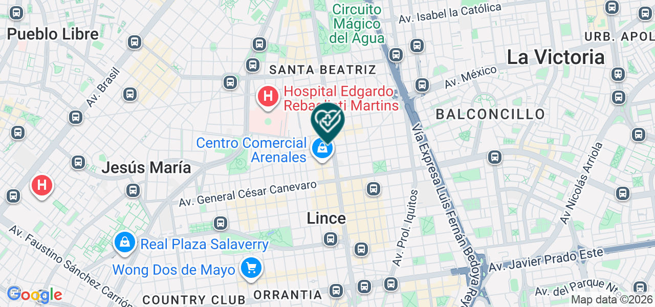 Mapa de Instituto Peruano de Neurociencias - Ipn