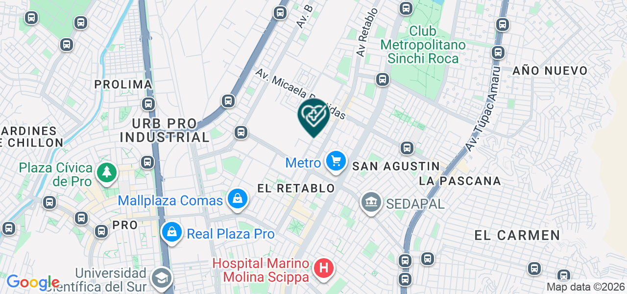 Mapa de Centro de Atención Psicologica - Capem