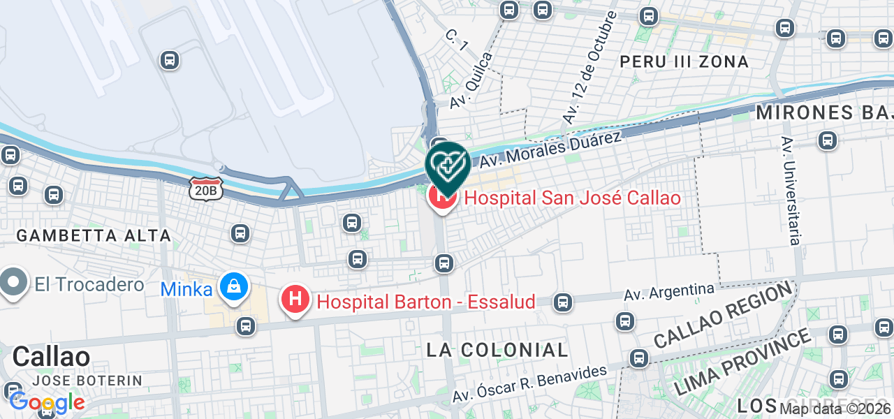 Mapa de Consorcio Red Medica Osea S.A.C.
