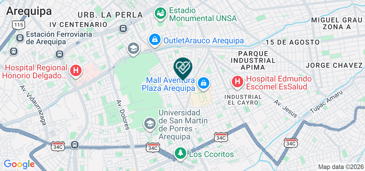 Mapa de Centro Odontologico Sain Dent