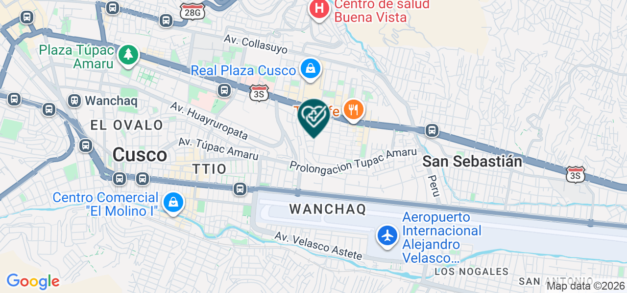 Mapa de S.o. Tu Salud S.A.C