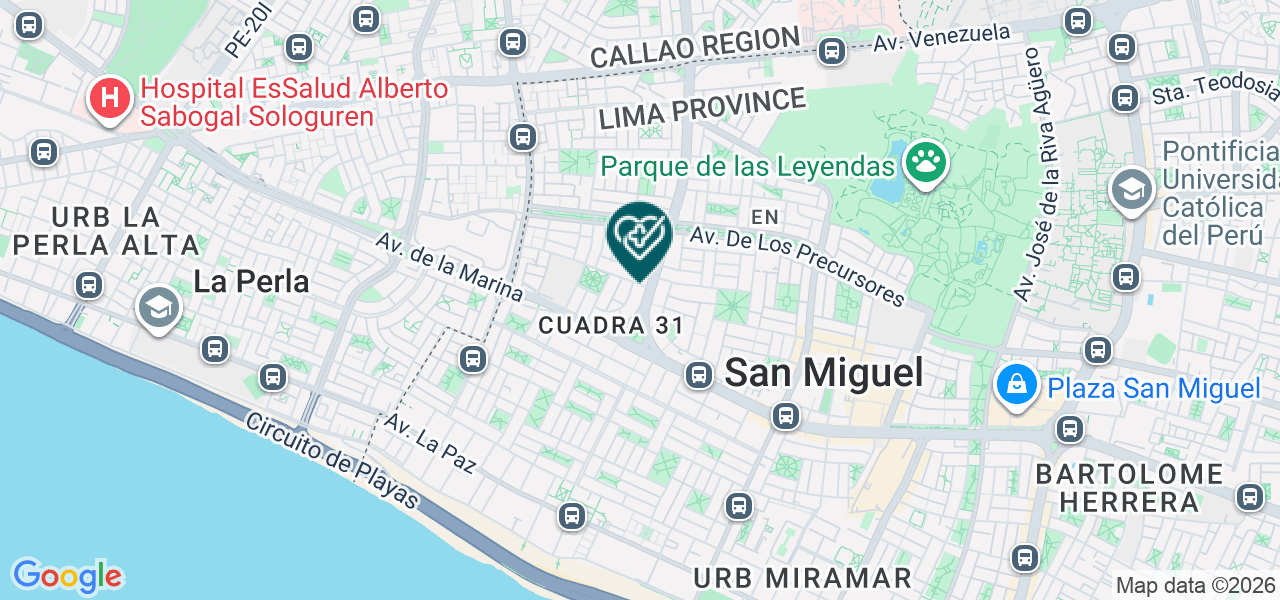 Mapa de Consultorio Dental Olimpia Delgado Castillo
