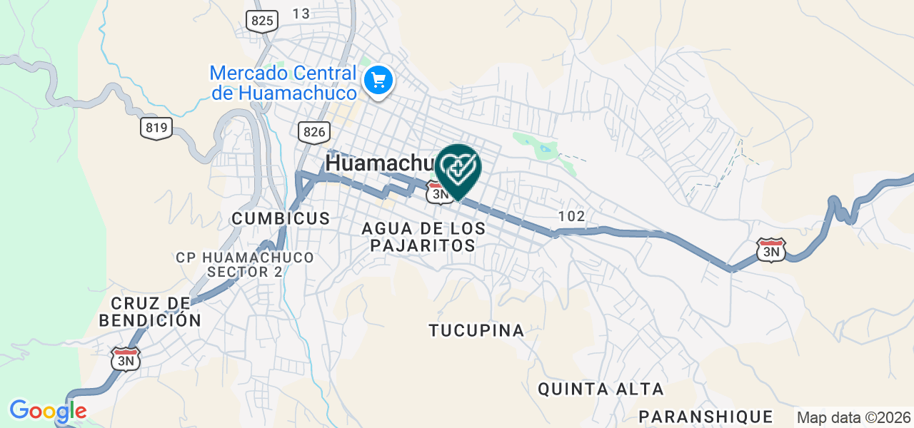 Mapa de Centro Medico Hidmor Exámenes Médicos
