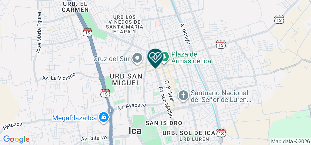 Mapa de Bucal Center