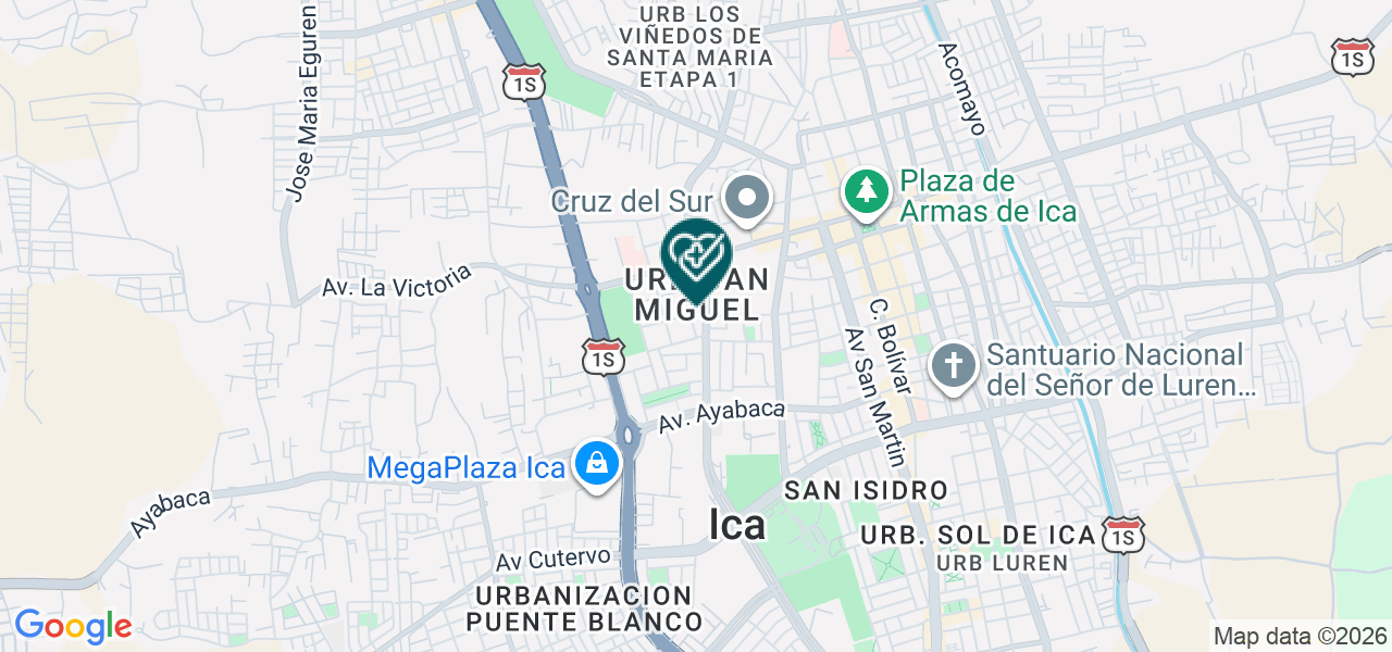 Mapa de Centro de Medicina Física y Rehabilitación Disebmir