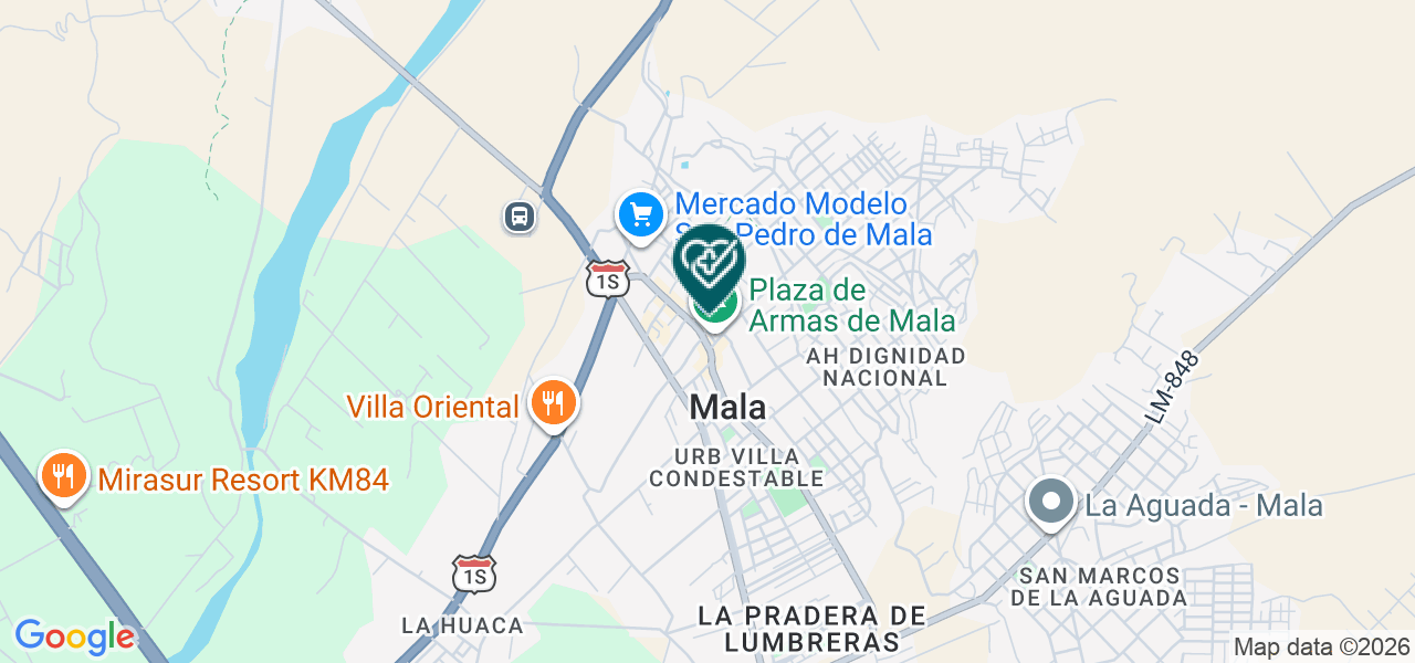 Mapa de Madre del Amor Hermoso SA
