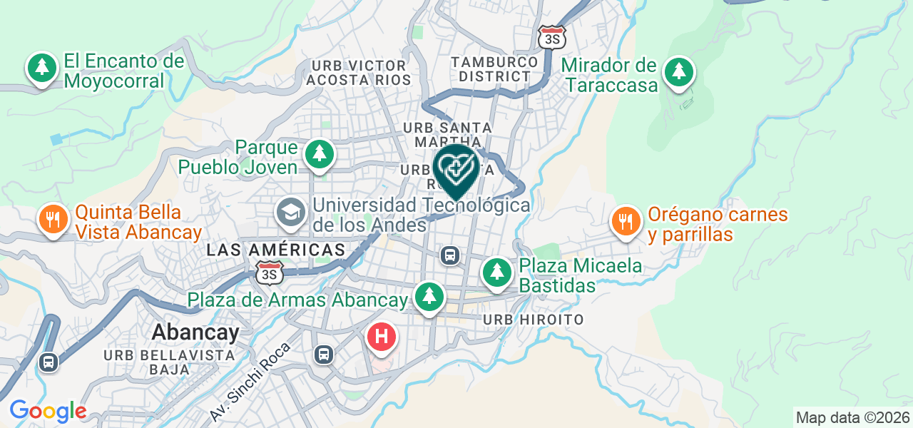 Mapa de Centro Medico de Especialidades San Borja EIRL