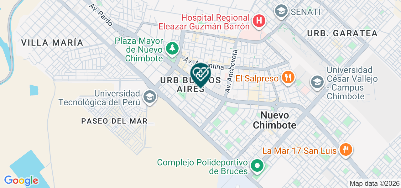Mapa de Policlinico Pediatrico Zanabria