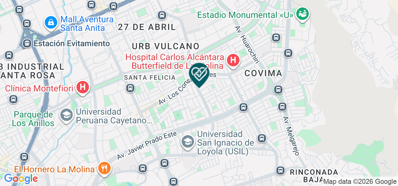 Mapa de Consultorio Odontologico a y G Dental Medic