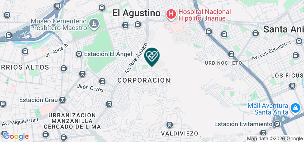 Mapa de Consultorio Femenino Obst. Yvonne Soriano Chavez