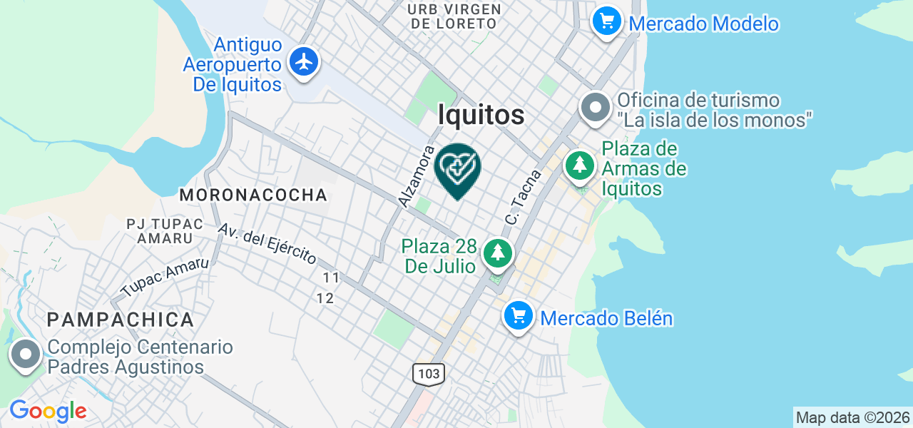 Mapa de Centro de Diagnostico Biohersa