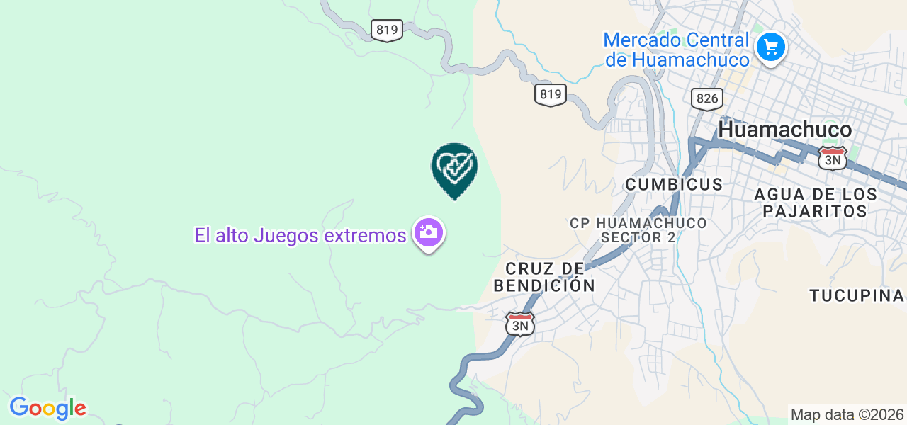 Mapa de Centro Médico la Arena