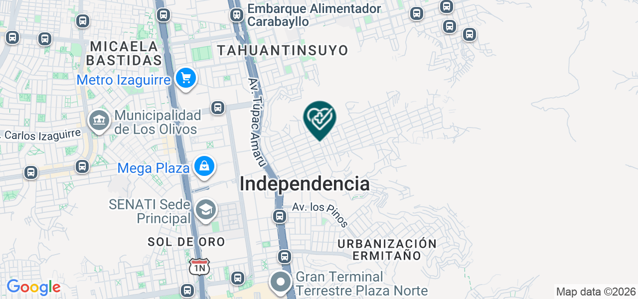Mapa de Hz Medic Independencia