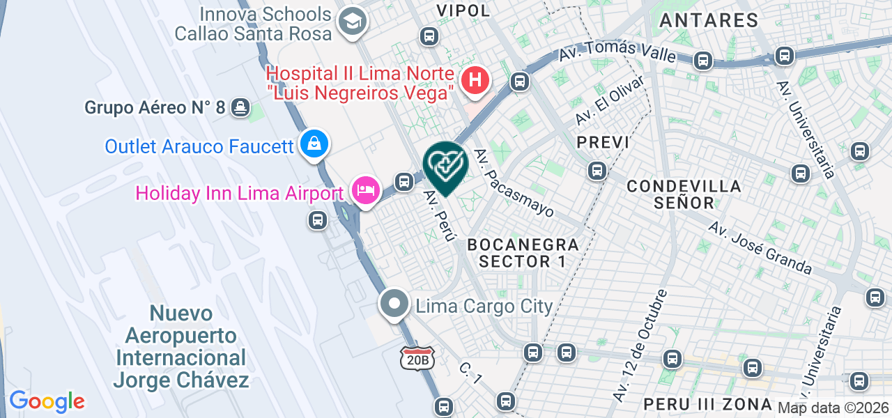 Mapa de Consultorio Medico Dr Francia