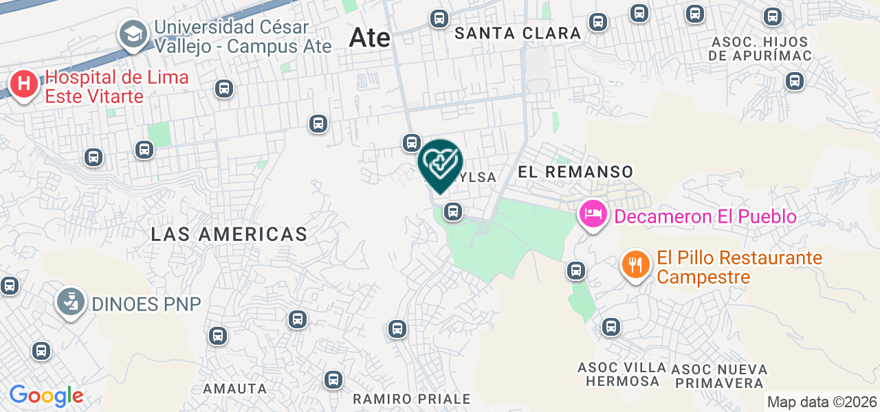 Mapa de Consultorios Medicos Perpetuo Socorro