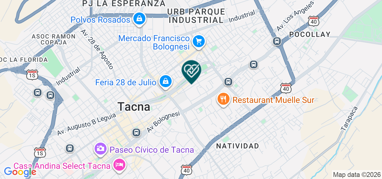 Mapa de Estetica Dental Barcena