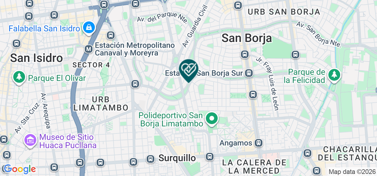 Mapa de Estetica y Salud Corpac