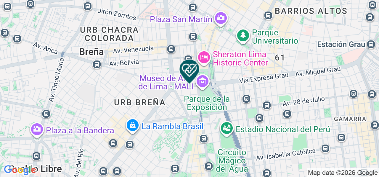 Mapa de Centro Odontológico Simi S.A.C
