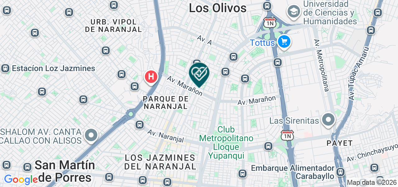 Mapa de Consultorio Odontologico Integral "dental Live