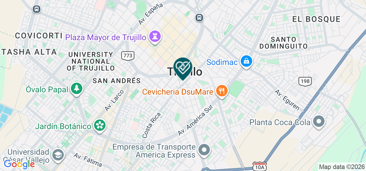 Mapa de Dakar Trujillo
