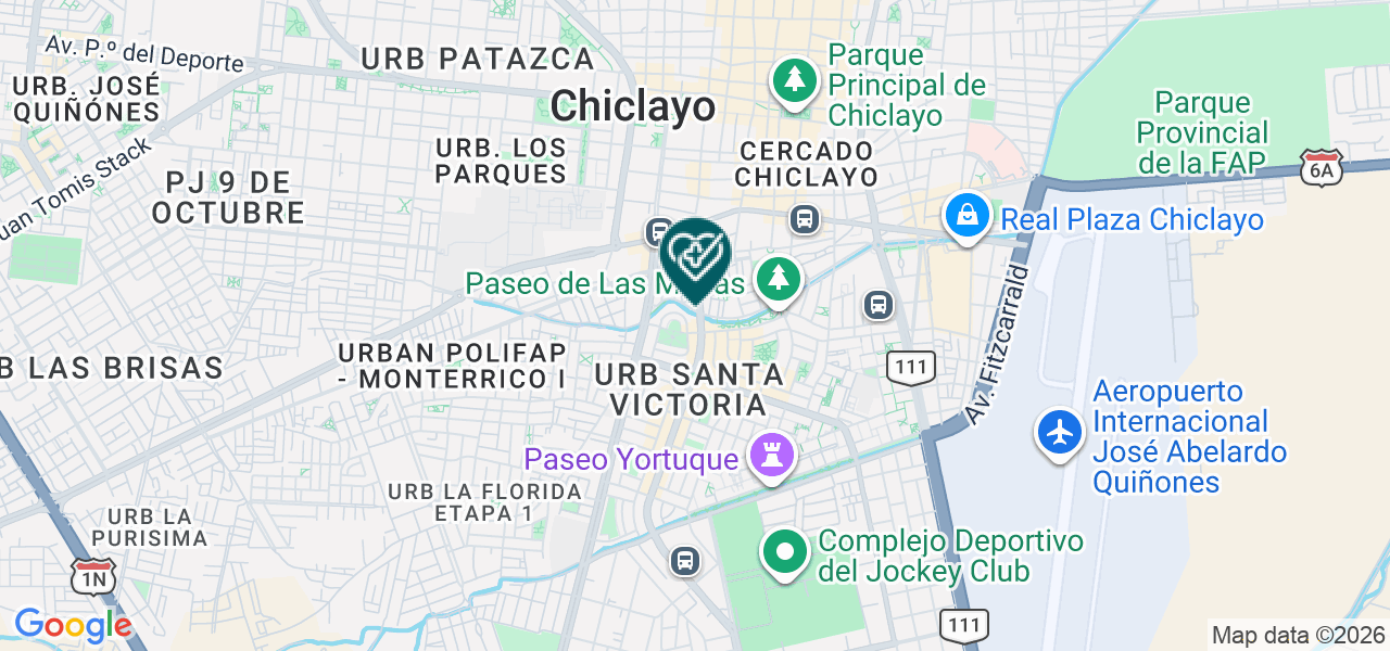 Mapa de Servicios Medicos Generales Prevent Salud EIRL