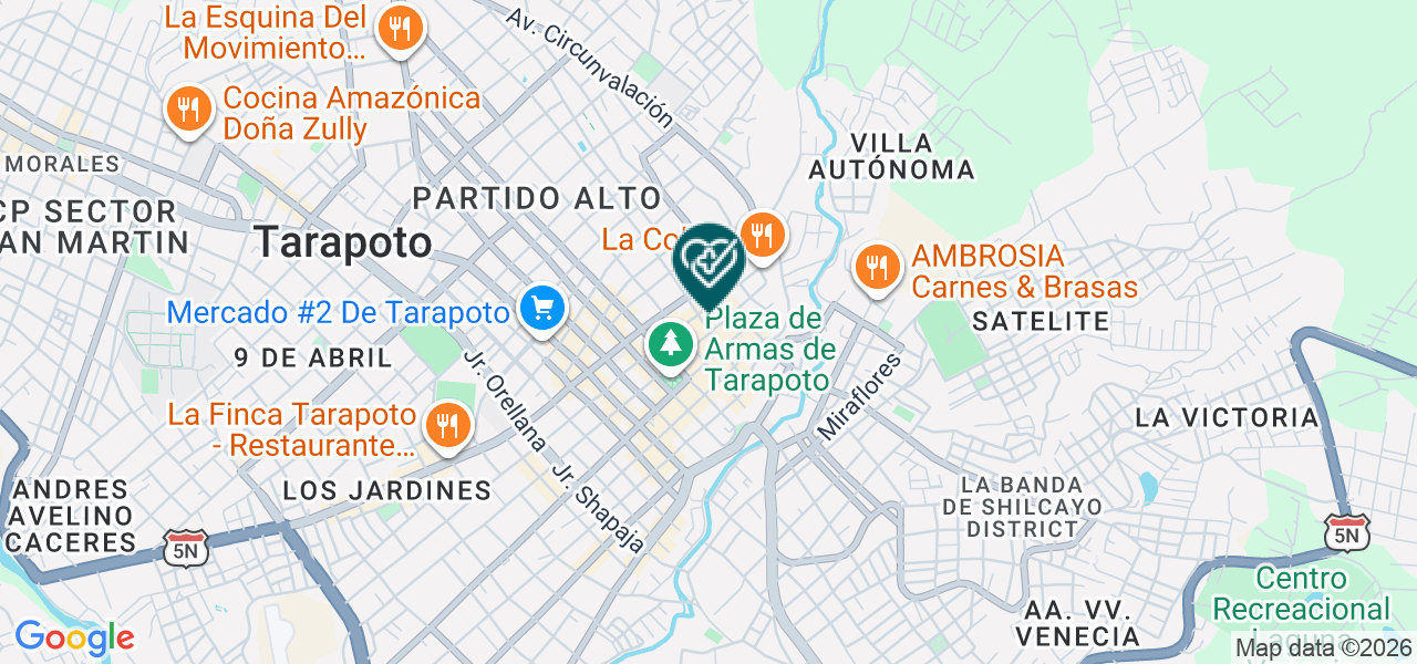 Mapa de Centro Odontologico Tarapoto EIRL