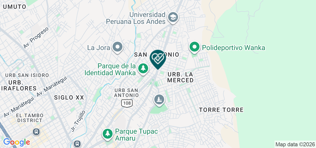 Mapa de Clinica Oftalmologica Regional