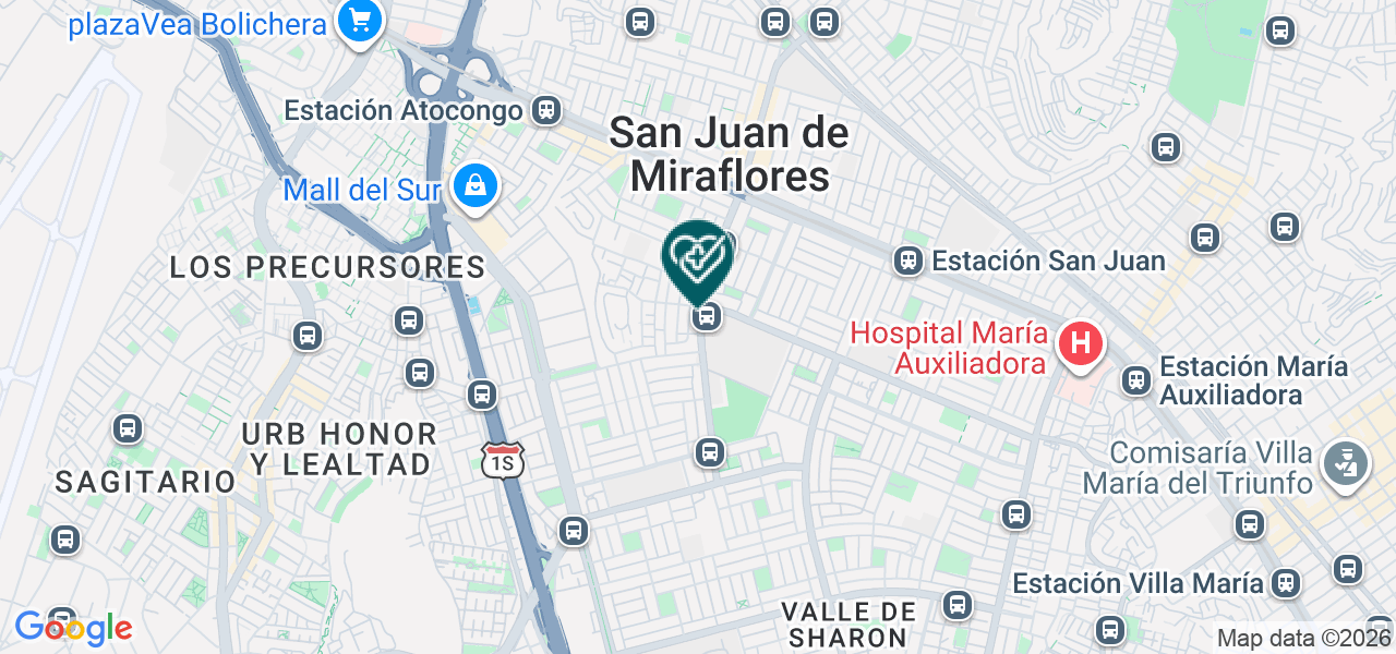 Mapa de Servicios Quiropracticos S.A.C.
