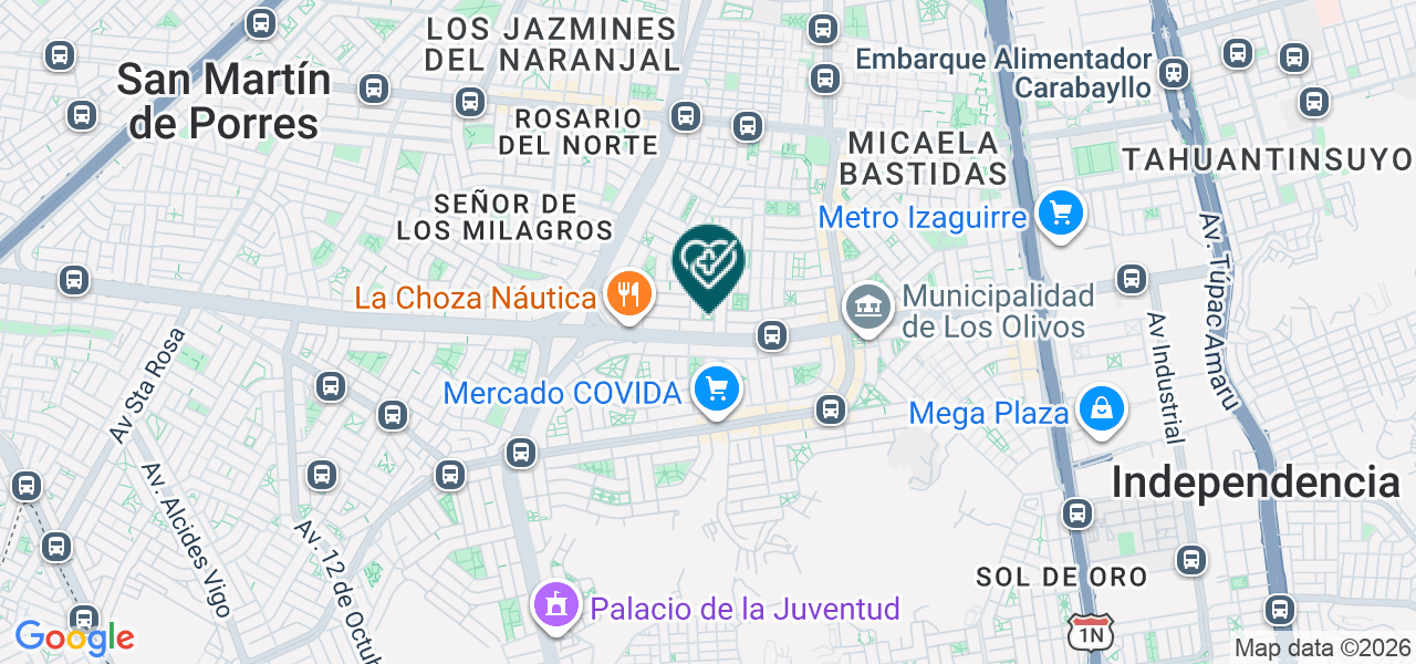 Mapa de Clinica Mundo Salud SAC