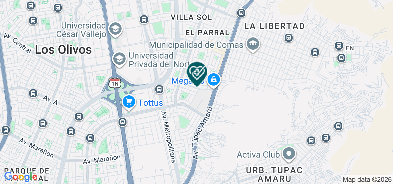 Mapa de Consultorio Dental Kalidents
