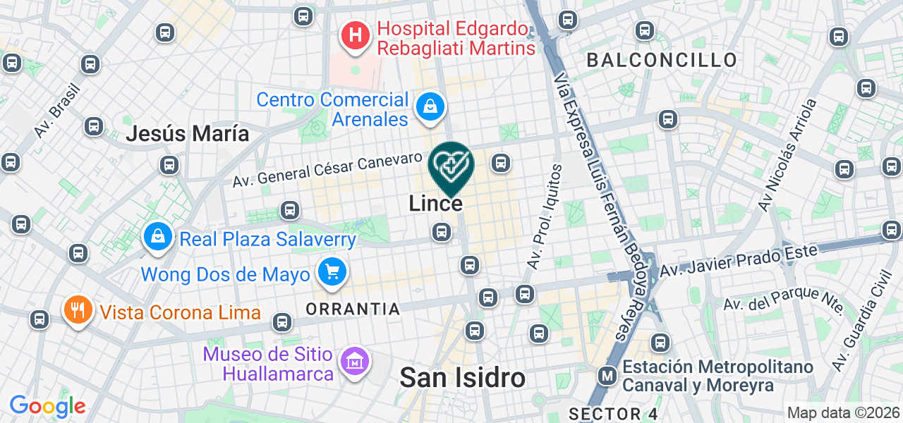 Mapa de Biodental Studio