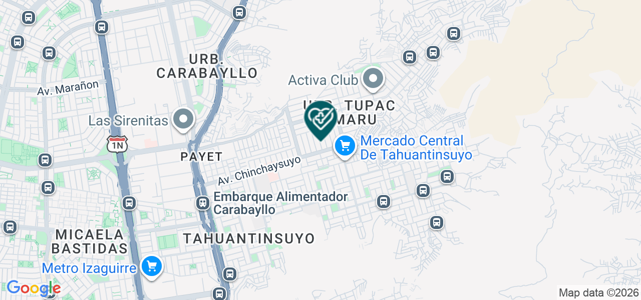 Mapa de San Martin de Porres