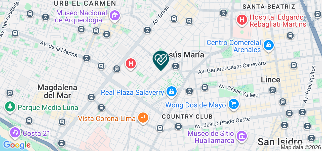 Mapa de Laboratorio Clinico Roe