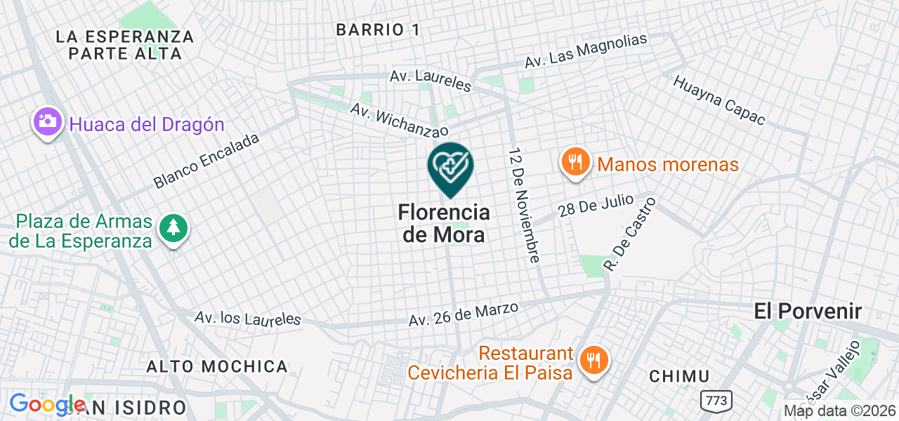 Mapa de Dental Cobba