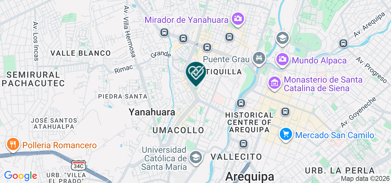 Mapa de Centro Odontologico Hartley Murillo