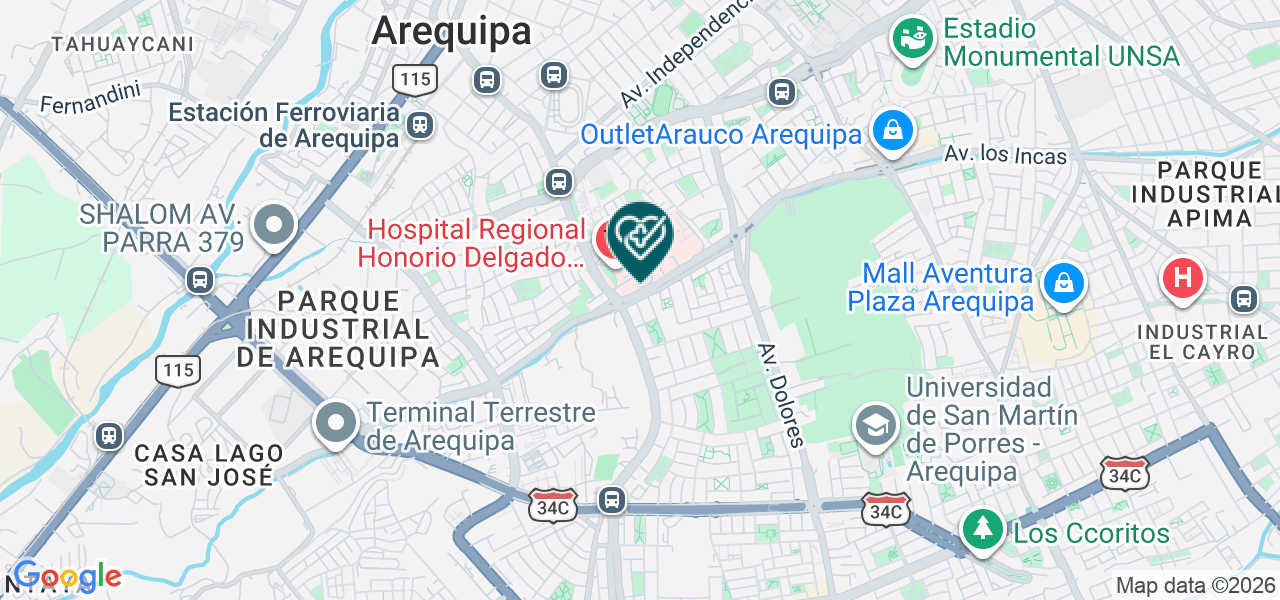 Mapa de Cemed Urogin Consultorio de Urologia