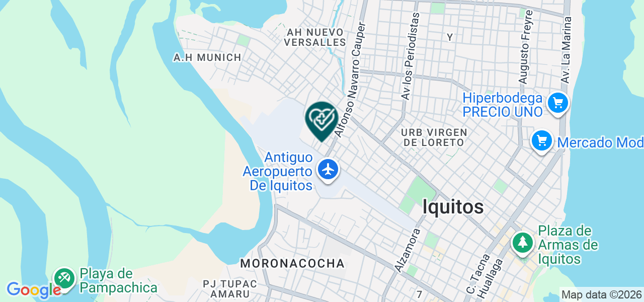 Mapa de Loreto Salud Sociedad Anonima Cerrada