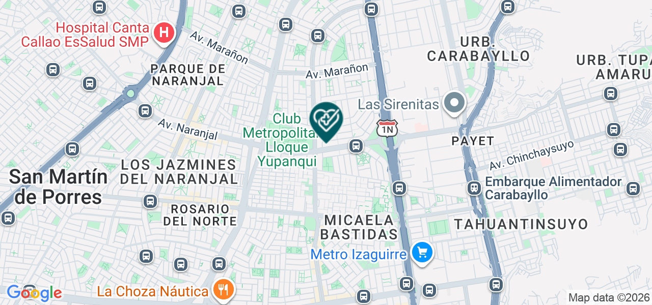 Mapa de San Judas Medical S.A.C.