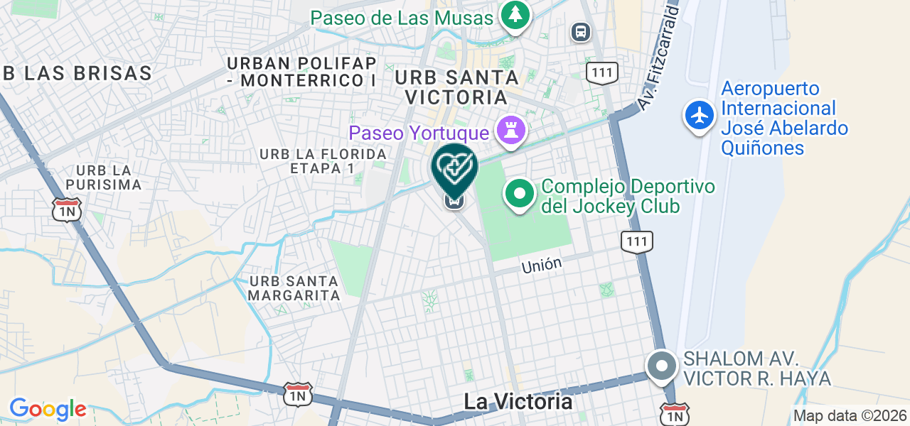 Mapa de Clinica de Salud San Felipe