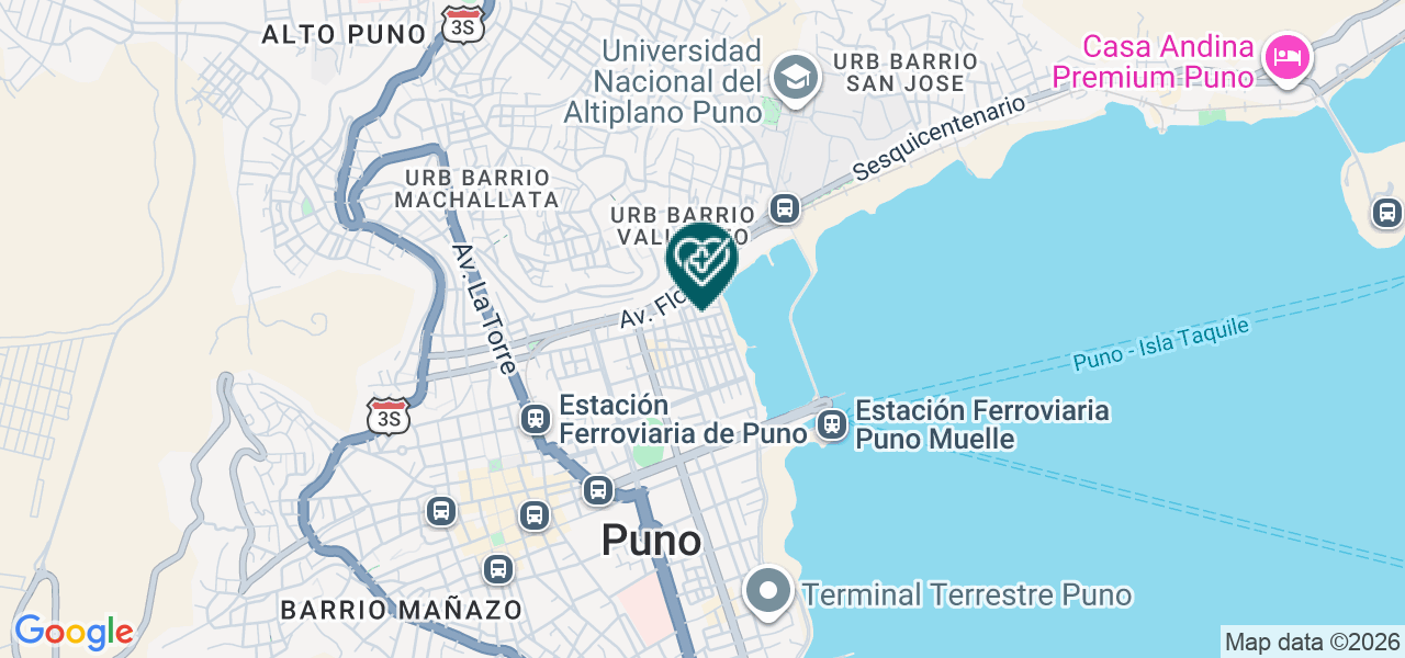 Mapa de Servicios Medicos Especializados Urotrauma Center