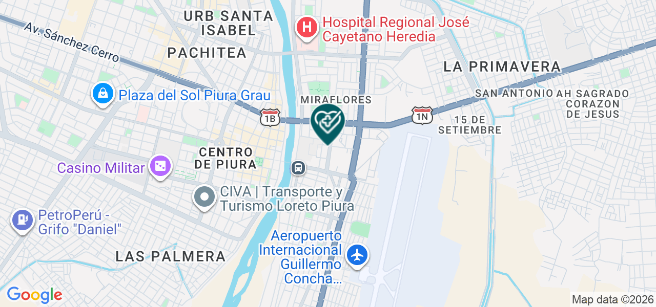 Mapa de Medical Center Buen Samaritano