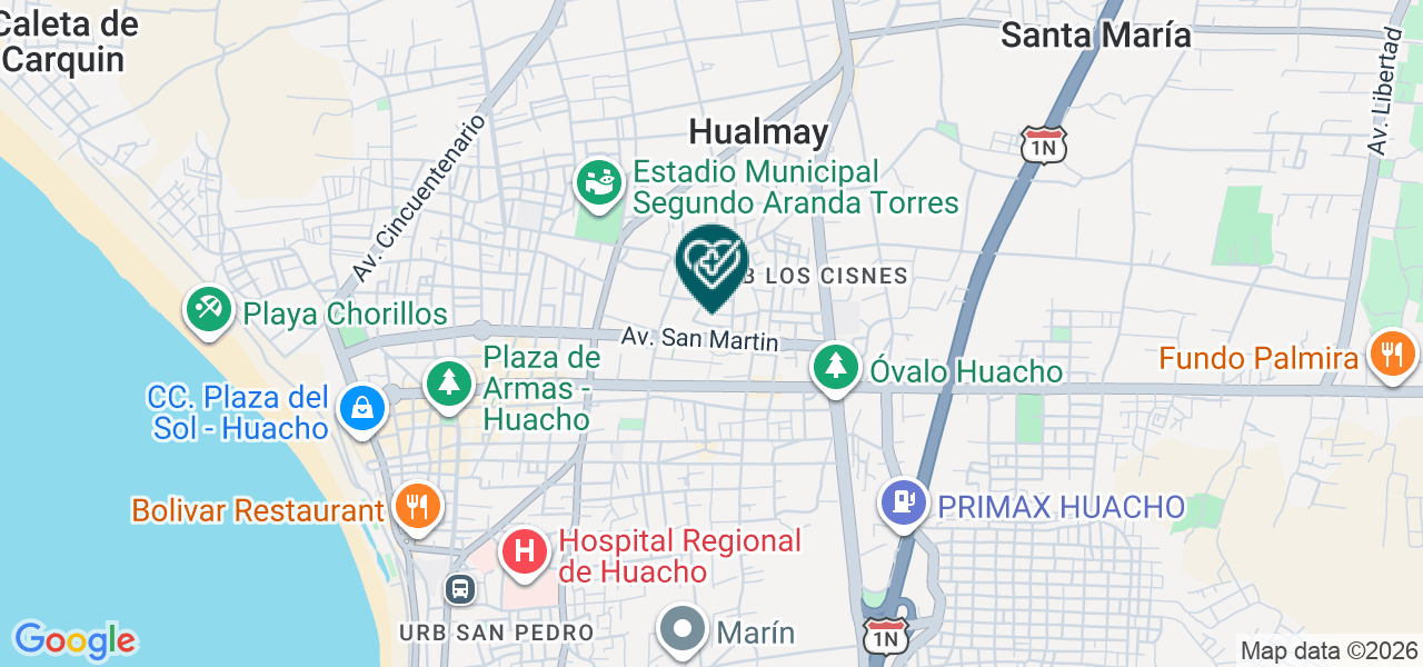 Mapa de Clinica Familiar Unión