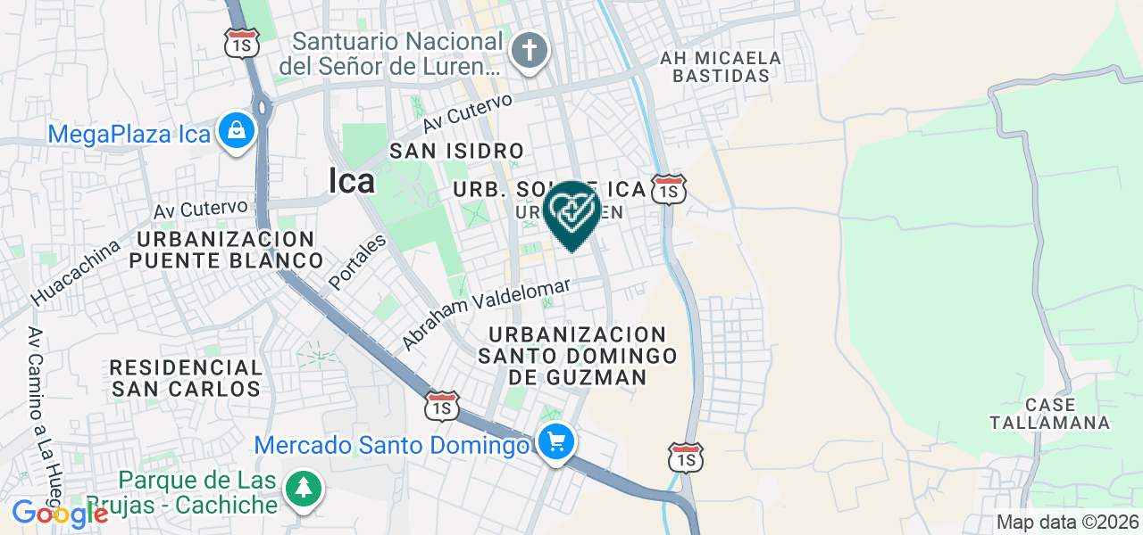 Mapa de Clinica las Condes del Sur