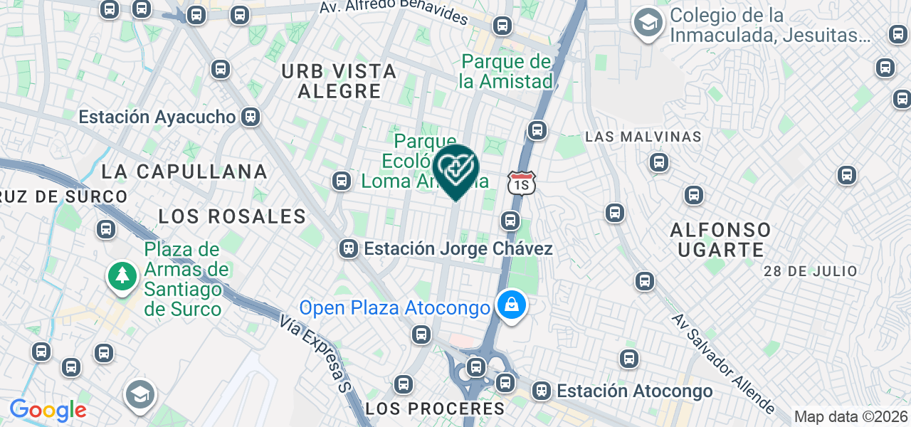 Mapa de Odontotech Surco