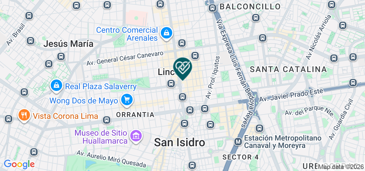 Mapa de Consultorio Especialidades Med